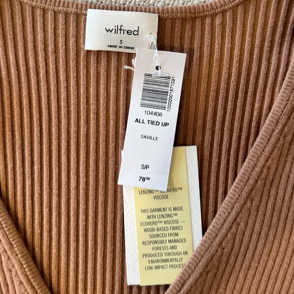 Wilfred all tied up sweater Short-sleeve wrap Savielle Sweater - Picture 3 of 4